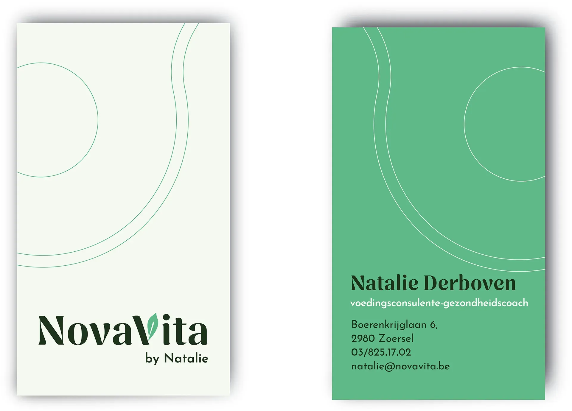 This is the business card of NovaVita